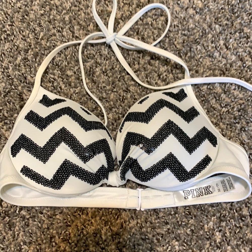 PINK- swim bikini top XS